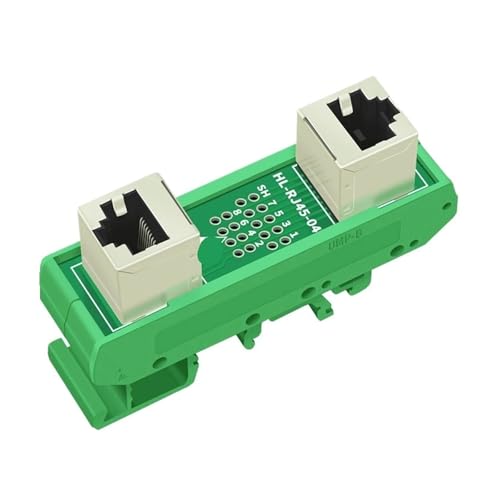 Répartiteur RJ45 pour rail DIN HL-RJ45-04 connecteur femelle incliné à 45 degrés