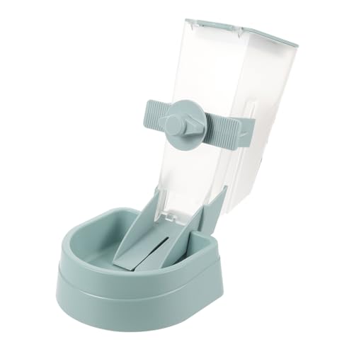 TOYZFRIENDY Comedero Automático Colgante para Perros Azul Sin Electricidad Fácil Limpieza Doble Jaula y Exterior Sistema Antiatasco para Alimentación Continua
