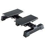leikefitness Height Adjustable Standing Calf Raise Machine for Calf Stretching, Squat, Foot Stretch, Anti-Slip Slant Board