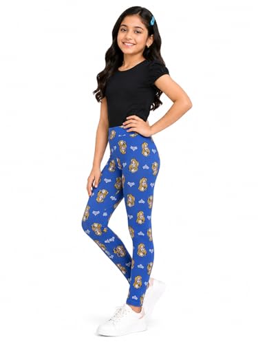 Image of BODYCARE Kids Girls Cotton Leggings | Soft Stretchable Pants, Playtime, Yoga & Casual Wear | Comfortable Elastic Waist Leggings for Toddler & Kids Girls