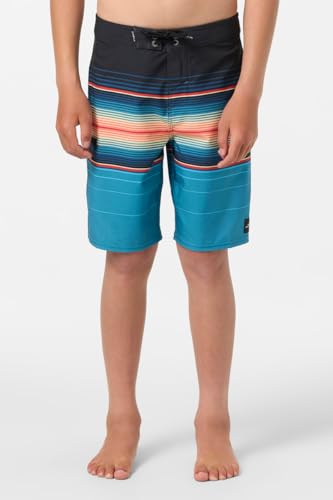 O'NEILL Boy's 17 Stripe Boardshorts - Water Resistant Swim Trunks for Kids with Quick Dry Stretch Fabric and Pockets3