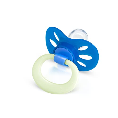 Lillo Kit De Chupeta Anatômica Extra Air Dia E Noite 6+ Meses -Azul