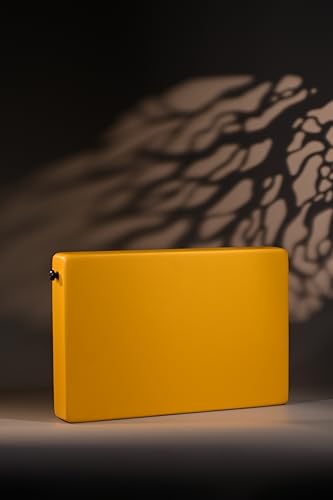 Image of JamBox with Strap - Yellow | Compact Hand Drum with Rich Bass & Adjustable Snare | Portable Percussion Acoustic Musical Instrument | Ideal for Travel Beat Box & Jamming Sessions