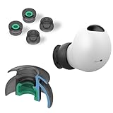Premium Multi-Flange Eartips for Galaxy Buds2 Pro/Beats Fit Pro/Beats Studio Buds (Black/S) – Always Fits, Never Slips