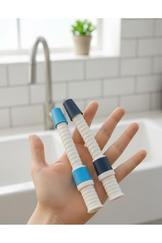 Tanemce 2 Adet Musluk Ucu Uzatma Hortumu; Mutfak-Bahçe Musluk Ucu Plastik Silikon, Standart Musluk Ucu