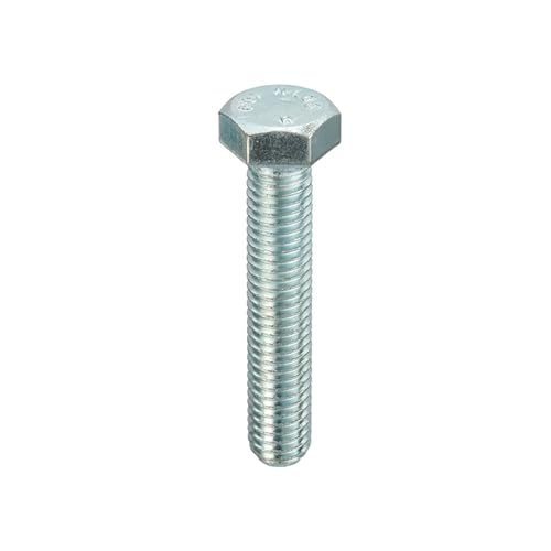 Unifix Grade 10.9 High Tensile Hexagon Setscrews DIN 933 Bright Zinc Plated - M20 x 80 (Box of 25)