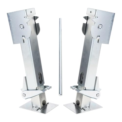 YROHGKPN Remolque plegable para autocaravana, 450 kg, estabilizador de acero galvanizado, 30, 5 – 45, 7 cm, ajustable para pata de estacionamiento