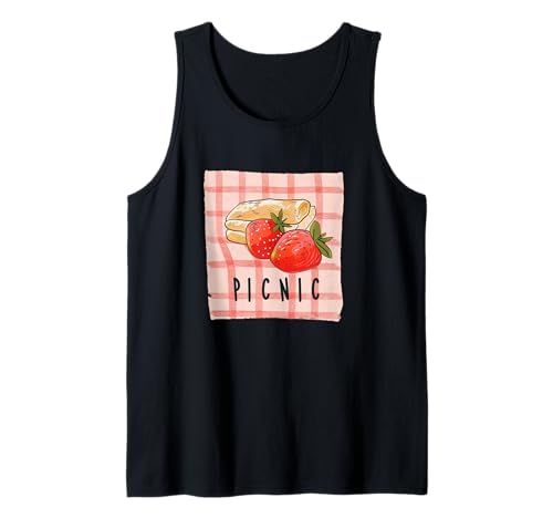 Comida de picnic divertida con frutas Camiseta sin Mangas