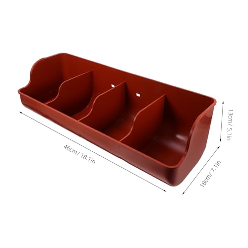Mangeoire à cochons à 4 compartiments en plastique résistant pour élevage - 2