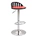 TWTQYC Sgabello da Bar Girevole, Sedia da Bar per Colazione con Sollevamento Regolabile, Poggiapiedi in Pelle con Schienale in Pp, Panca da Cucina per La Casa 90-120 Cm, 5 Colori