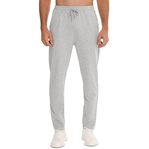Wayleb Pantalones Chandal Hombre Algodón con Bolsillos de Cremallera Cover