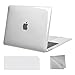 MOSISO Compatible with MacBook Air 13 inch Case M1 2021 2020 2019 2018, Hard Shell Cover Compatible for MacBook Air M1 Case 13.3 inch A2337 A2179 A1932 with Keyboard Cover & Wipe Cloth, Crystal Clear