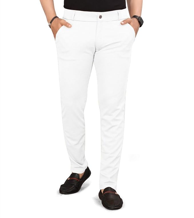 exporio Men's Lycra Blend Trouser Pants-picture-54