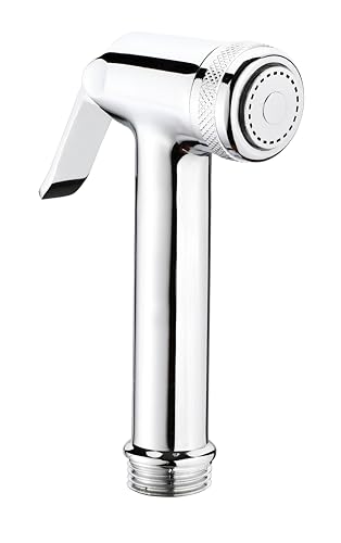 Image of New Ware Handheld Jet Shower Health Faucet | ABS Bidet Spray for Bathroom & Toilet | Silver Chrome Finish