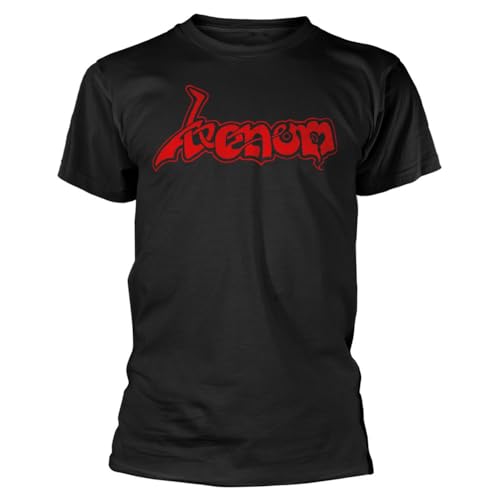 T-shirt Venom Rouge Band Logo vêtement vintage rock noir