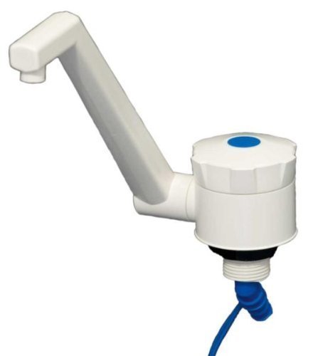 CR-MOESANCO® KIT Universal-Wasserhahn + Edelstahlklemme für Wohnwagen, Wohnmobil, Wohnmobil oder Boot (weiß)