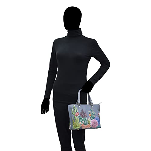 Image of Anuschka Women's Original Hand-Painted Genuine Leather Medium Tote