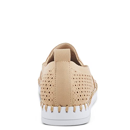 Image of PATRIZIA Surfie Women's Slip-On Shoes - Perforated Microfiber with Leather Insole, Flexible Rubber Sole, and 1 inch Heel for All-Day Comfort