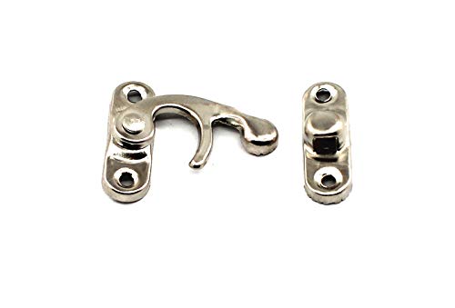 Image of Pack of 20 pcs of Antique Vintage Latch Nickel-Plated Color Right Swing arm Buckle Hook Lock hasp