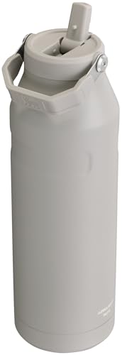 Image of Stanley IceFlow Flip Straw 2.0 Water Bottle 50 OZ | Built-In Straw with Larger Opening | Lightweight & Leak-Resistant | Insulated Stainless Steel | BPA-Free | Ash