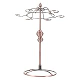 Hohopeti Soporte Colgante de Hierro Vintage para 6 Copas de Vino Tinto, Perchero Resistente para Copas de Pie Altas