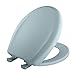 Bemis 200SLOWT 424 Toilet Seat, Slow-Close Round Closed Front Plastic w/Easy-2-Clean Hinges - Daydream