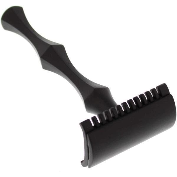 West Coast Shaving Midnight Collection Razor 47B, Black Stainless Steel (Open Comb) image 2