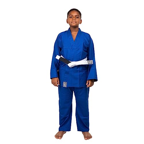 Kimono Infantil Kids Judo Jiu-Jitsu, Haganah, Azul, M0