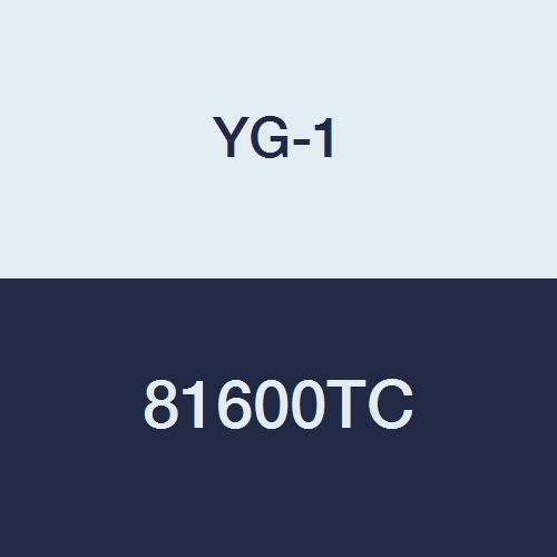 YG-1 81600TC Carbide Corner Radius End Mill, 5 Flute, 45 Degree Helix, Stub Length, Fine Pitch Roughing, TiCN Coated Finish, 3