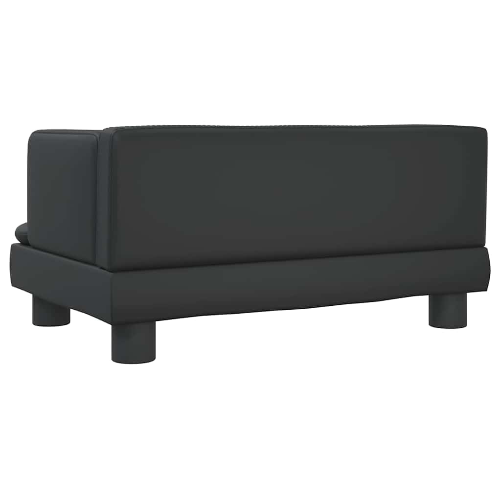 vidaXL Hundebett Schwarz 60x40x30 cm Kunstleder