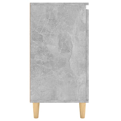 Armario de salón gris hormigón con patas elevadas que facilitan la limpieza 8