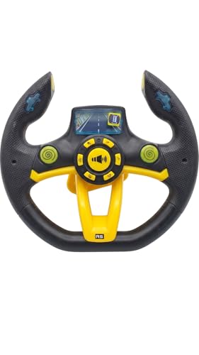 Image of Kids Driving Steering Wheel Funny Interactive Driving Wheel with Music (Black)