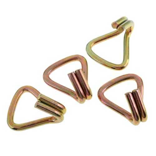 Crochet Double J pour cliquet 25mm - Lot de 4 pièces pour sangle d'arrimage