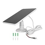 Video Doorbell Solar Panel Charger, Doorbell Solar Panel Charger IP66 360 Degree Adjustable Stand 6V for Doorbell 4 Plus for Doorbell 2K Camera (CSP4W-O-W)