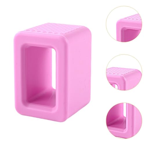 Hebilla de cinturón de auto JicSuXi de silicona rosa pack de 2 unidades 3