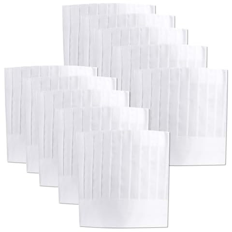 GRVICH 10-Pack Adjustable Chef Hats Cover