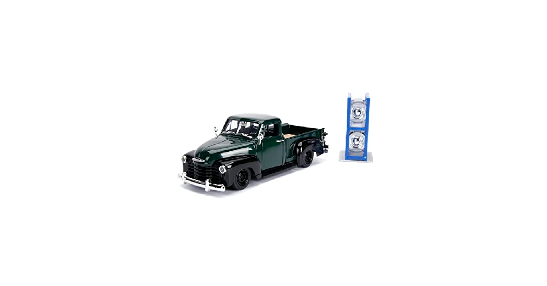 1:24 1953 Chevrolet Pickup ミニカー 1953 Chevrolet 3100 Pickup Truck Light Green and Gold