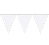 wimpelgirlande stoff selber machen 15 Wimpel. Folat 8714572226219 Wimpelkette, Wimpelgirlande, 10 Meter, mit 15 weißen Wimpeln, Partydekoration