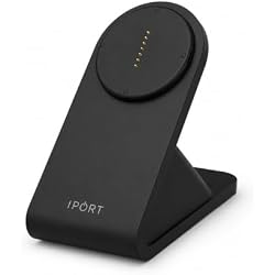 IPORT 72352 CONNECT PRO BaseStation Black - Fast Tabletop Contactless Charging Station | Magnetic Docking, 27W Power, LED Status, Compatible with all CONNECT PRO Cases