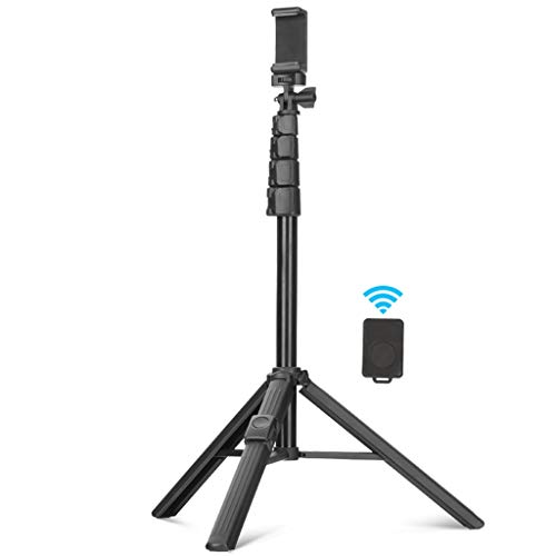 QIAOLI Videokamera-Stativ, Selfie-Stativ, tragbares multifunktionales Handy-Stativ mit Bluetooth-Fernbedienung und…