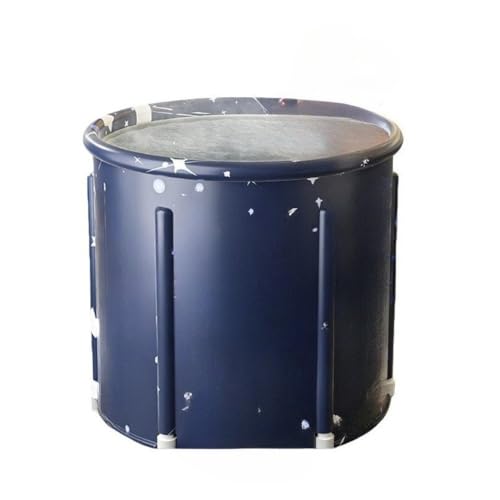 Sailozai 湯おけ桶、大人、折りたたみ加熱入浴桶、家庭用腰掛け風呂、冬独立型ホトスパ浴槽 (ブルー,65*70cm(湯たんぽや収納袋、保温カバーをプレゼント))