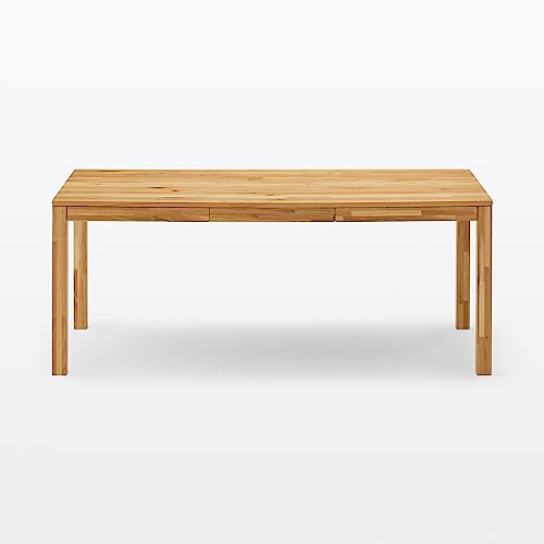 無印良品 木製テーブル オーク材 幅180×奥行80×高さ72cm 引出付 節あり 12922902 [2]