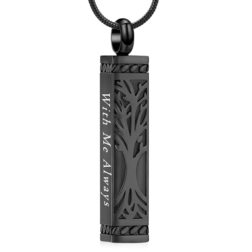 Collier pour cendres arbre de vie étanche résolvant la séparation après crémation