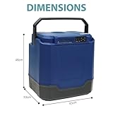 Crystals 33L Electric Cool Box for Car & Home - Hot & Cold Thermoelectric Cooler, 12V DC & 240V AC, Portable Camping Fridge for Travel, Picnic, Office, Boat (33L Dark Blue) - Image 7