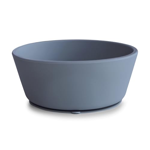 Image of mushie Silicone Suction Bowl | BPA-Free Non-Slip Design (Tradewinds)