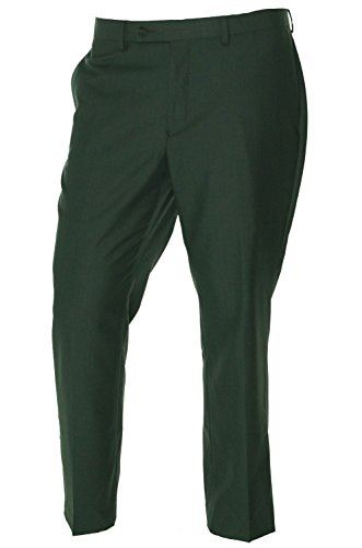 Calvin Klein Men's Slim Fit Flat Front Dress Pants 33W x 32L Dark Grey