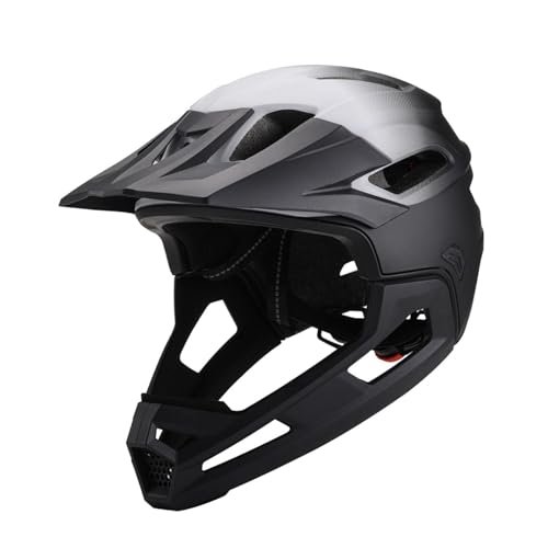 Image of BNF Full Face Bike Ventilation Comfortable Downhill PC EPS Bicycle Black White