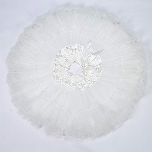 Image of Tutu Skirt as Well as Petticoat above Knee Underskirt Tulle Crinoline slip