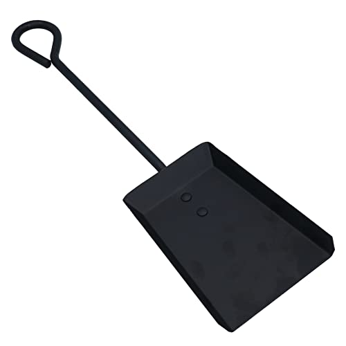 AB Tools 18 Loop Top Shovel Spade Fire Coal Wood Log Burner Black Steel Metal 450mm