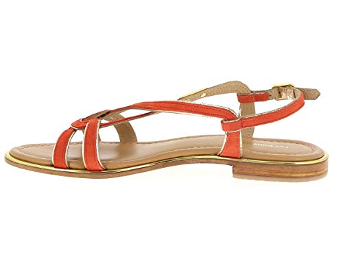 Les Tropéziennes par M. Belarbi Damen Halia Slingback Sandalen, Orange (Corail 228), 38 EU - 4